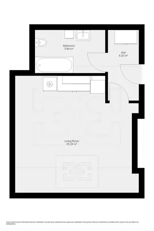 Pronájem bytu 1+kk, Praha - Vršovice, Krymská, 35 m2