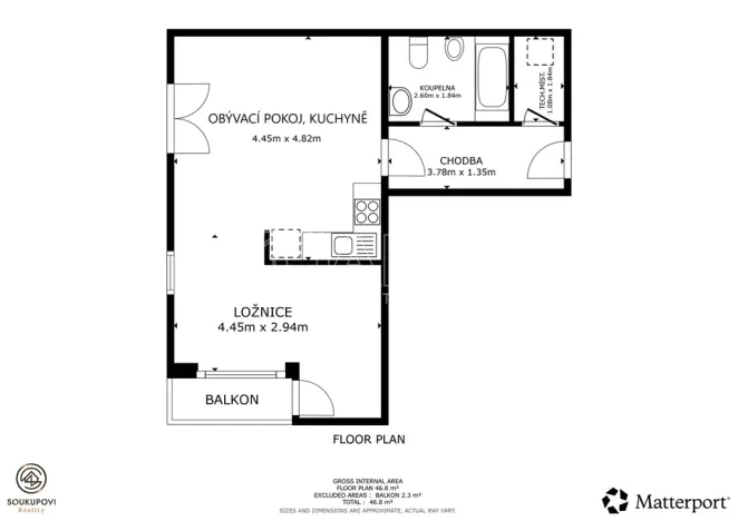 Prodej bytu 1+kk, Kařez, 45 m2