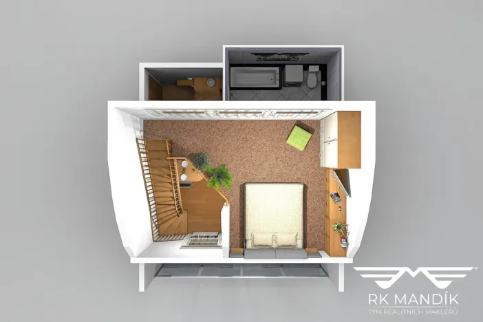 Pronájem bytu 2+kk, Praha - Liboc, Navigátorů, 44 m2