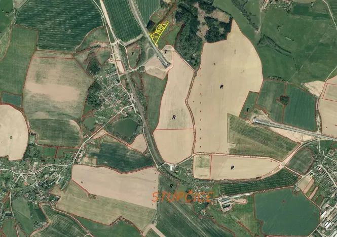 Prodej pole, Mezno - Stupčice, 8388 m2