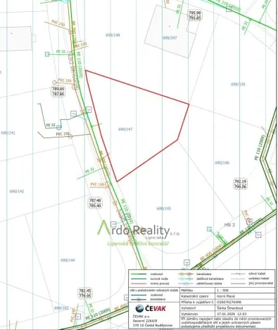 Prodej komerčního pozemku, Horní Planá, 723 m2