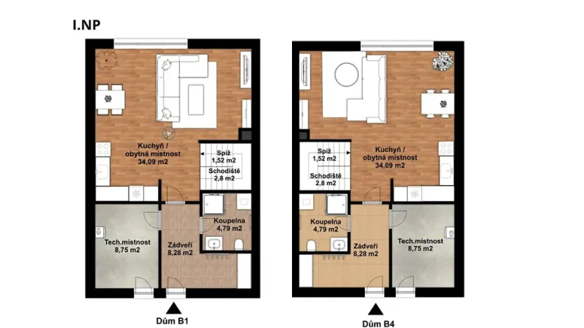 Prodej rodinného domu, České Budějovice, 75 m2