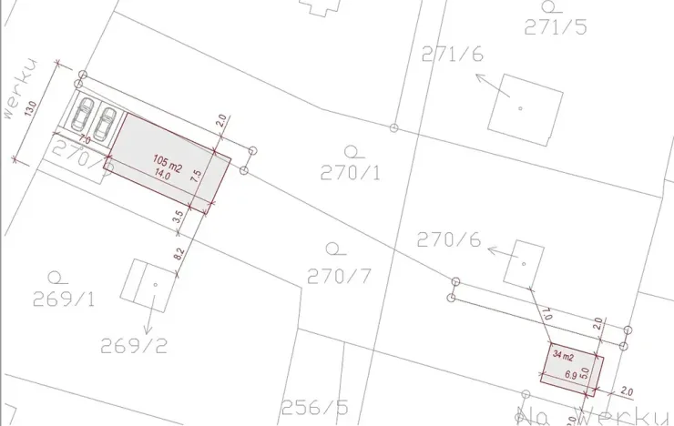 Prodej pozemku pro bydlení, Adamov, Na werku, 846 m2