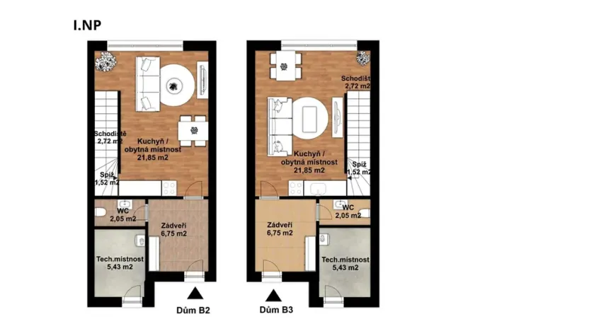 Prodej rodinného domu, Radošovice, 75 m2