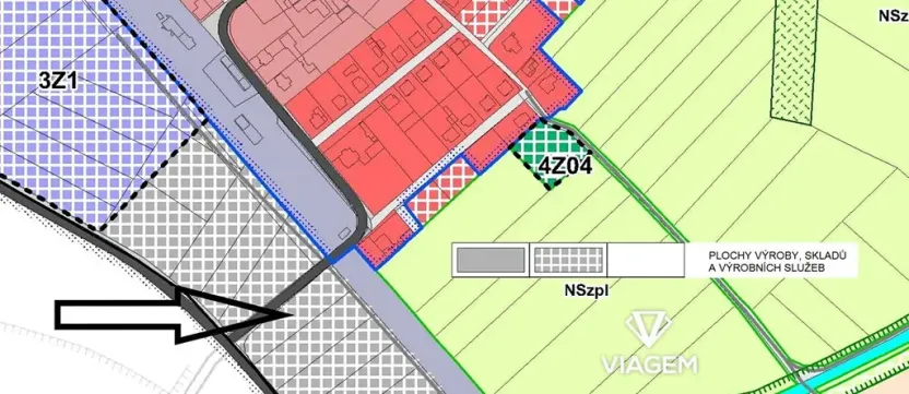 Prodej komerčního pozemku, Dřísy, 3130 m2