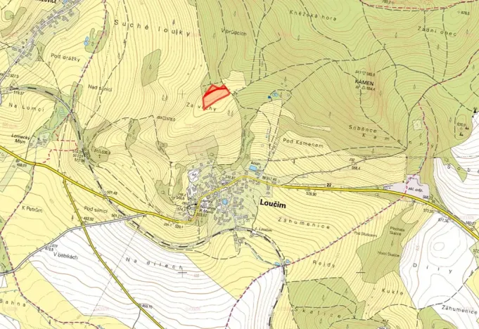 Prodej louky, Loučim, 10228 m2