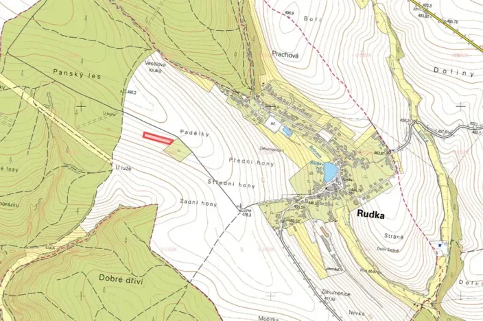 Prodej pole, Rudka, 3557 m2
