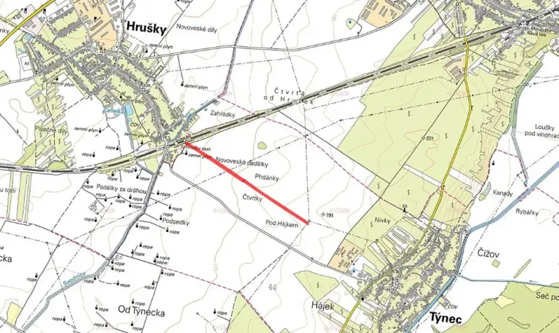 Prodej pole, Týnec, 6176 m2