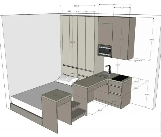 Pronájem bytu 1+kk, Praha - Nové Město, Sokolská, 16 m2
