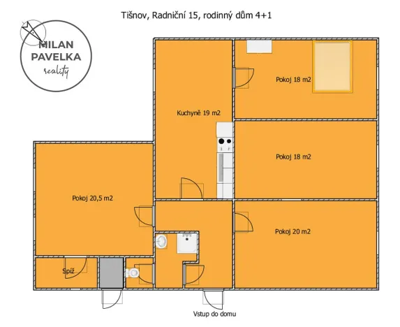 Prodej rodinného domu, Tišnov, Radniční, 119 m2