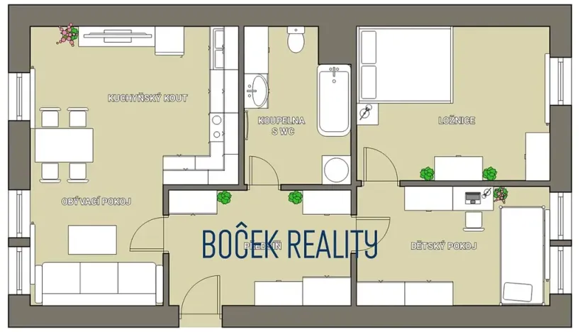 Prodej bytu 3+kk, Žebrák, Sídliště, 62 m2