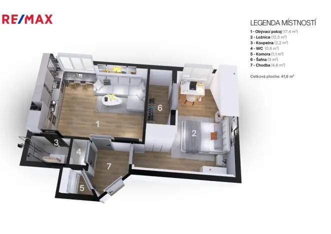 Prodej bytu 2+kk, Hradec Králové - Pražské Předměstí, Oskara Nedbala, 46 m2