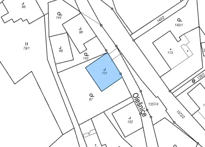 Prodej pozemku pro bydlení, Zlaté Hory, 247 m2