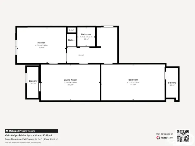 Prodej bytu 2+1, Hradec Králové - Nový Hradec Králové, Durychova, 83 m2