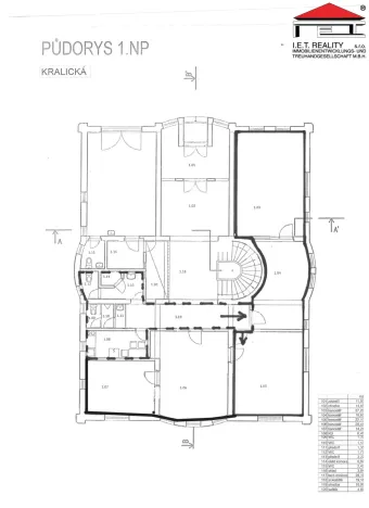 Pronájem kanceláře, Ostrava, Kralická, 128 m2