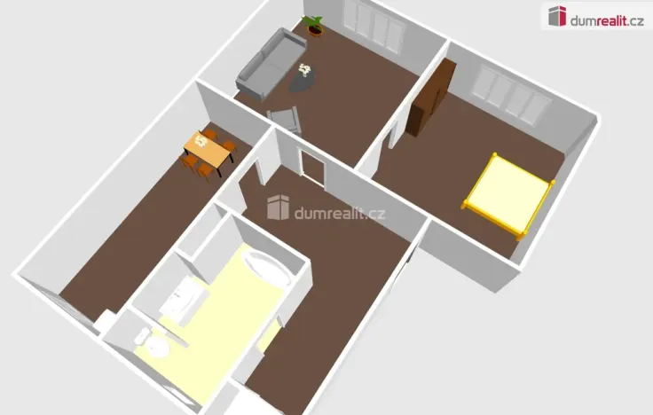 Prodej bytu 2+1, Ostrov, Jáchymovská, 56 m2