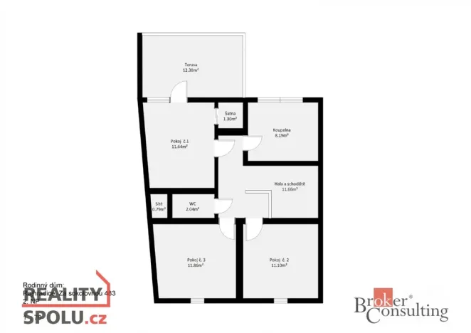 Prodej rodinného domu, Rajhradice, Za Sokolovnou, 120 m2