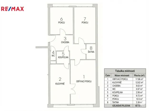 Prodej bytu 3+1, Neratovice, Na Výsluní, 68 m2