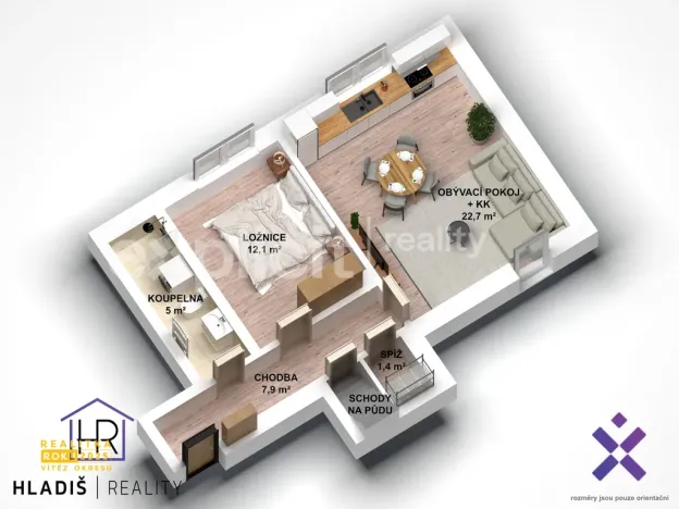 Prodej bytu 2+kk, Nezdenice, 49 m2