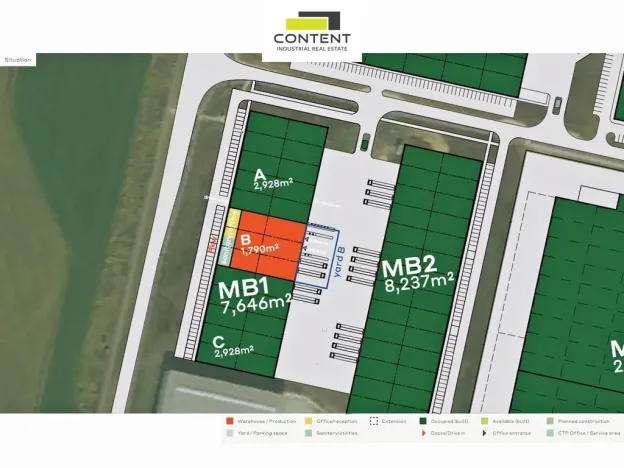 Pronájem skladu, Mladá Boleslav - Bezděčín, 1790 m2