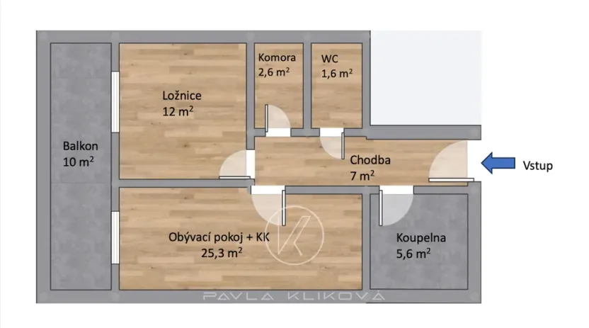 Pronájem bytu 2+kk, Plzeň, Halštatská, 54 m2
