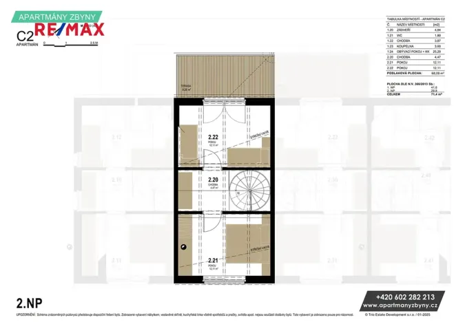 Prodej bytu 3+kk, Doksy, 67 m2
