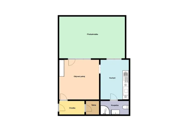 Pronájem bytu 1+1, Praha - Horní Počernice, Dandova, 37 m2