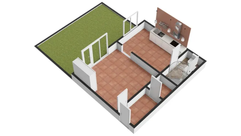 Pronájem bytu 1+1, Praha - Horní Počernice, Dandova, 37 m2