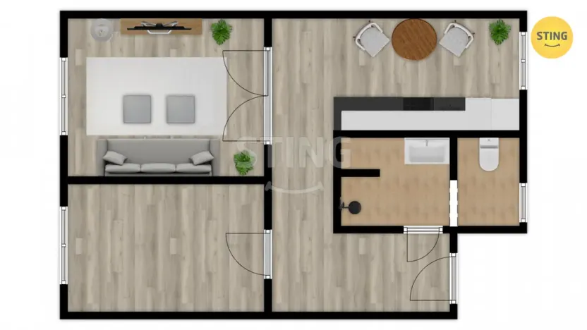 Prodej bytu 2+1, Břidličná, Osvobození, 50 m2