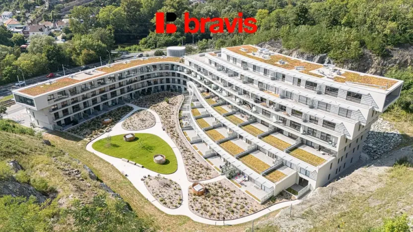 Pronájem bytu 2+kk, Brno - Komín, Bystrcká, 57 m2