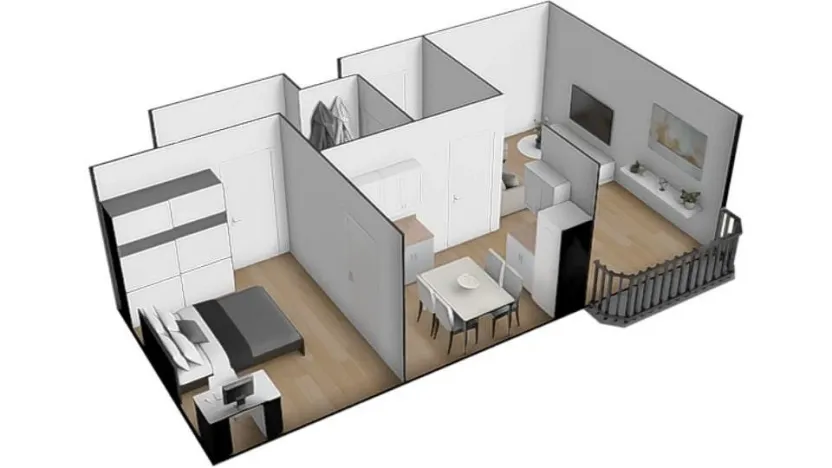 Pronájem bytu 2+kk, Brno - Slatina, Langrova, 64 m2