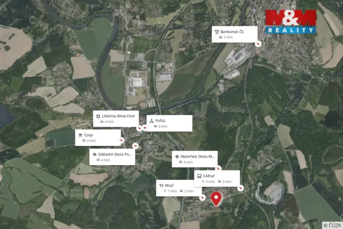 Prodej pozemku pro bydlení, Mrač, 1370 m2