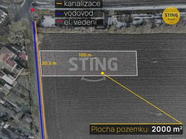 Prodej pozemku pro bydlení, Tlumačov, 2000 m2