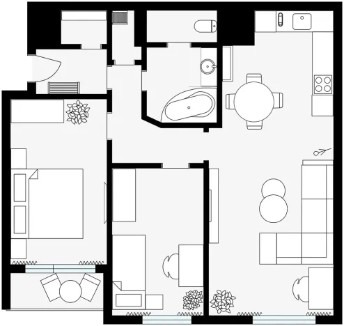 Prodej bytu 3+1, Praha - Petrovice, Rezlerova, 69 m2