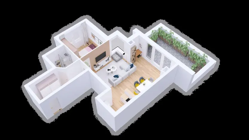 Pronájem bytu 2+kk, Olomouc - Nová Ulice, Okružní, 61 m2