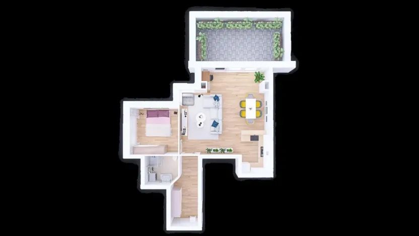 Pronájem bytu 2+kk, Olomouc - Nová Ulice, Okružní, 61 m2