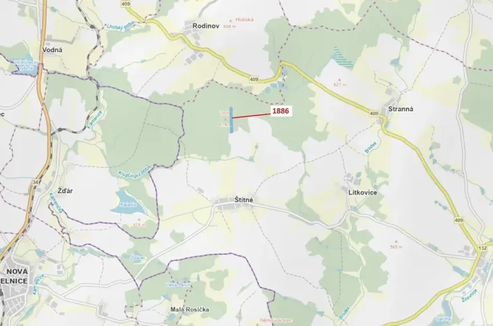 Dražba lesa, Žirovnice, 19314 m2