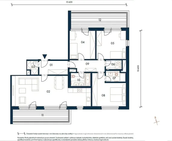 Pronájem bytu 4+kk, Praha - Nusle, Bělehradská, 123 m2