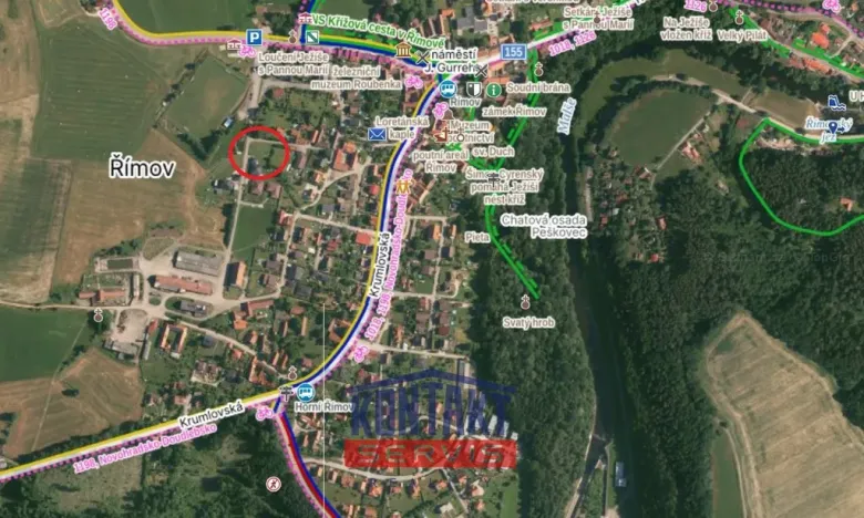 Prodej pozemku pro bydlení, Římov, 839 m2