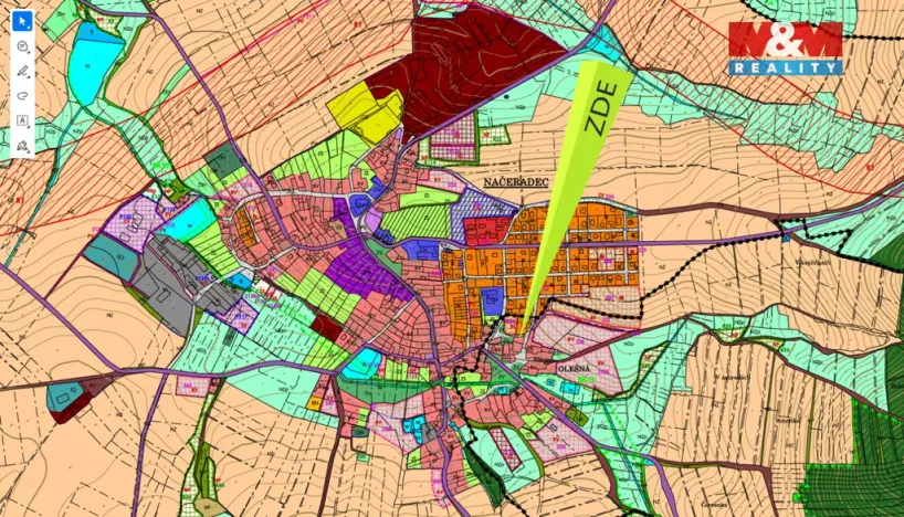Prodej pozemku pro bydlení, Načeradec - Olešná, 636 m2