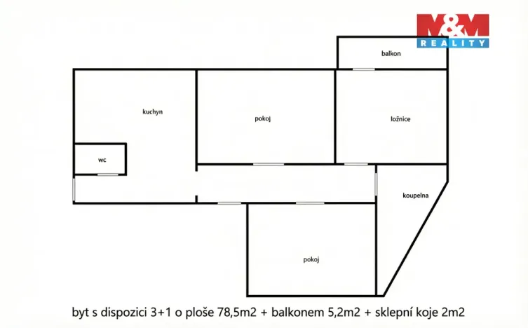 Prodej bytu 3+1, Frýdek-Místek - Místek, Foerstrova, 78 m2