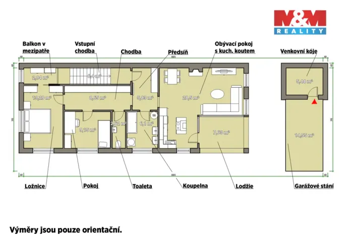 Prodej bytu 3+kk, Chotěšov, U Dráhy, 78 m2