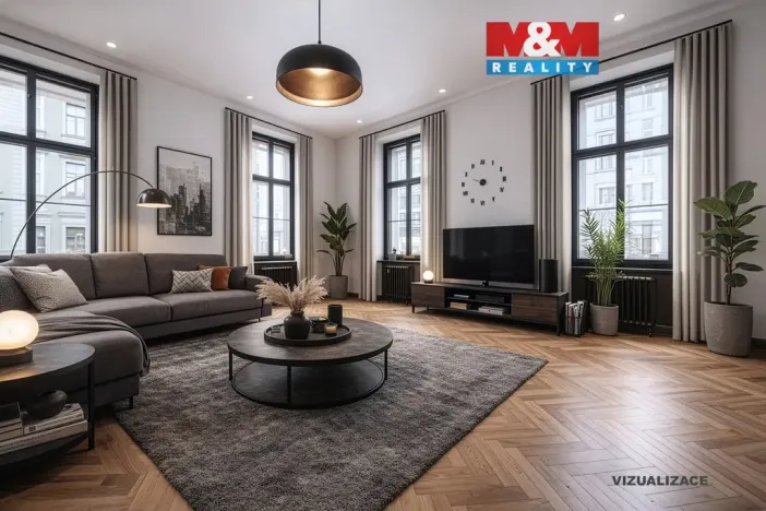 Prodej bytu 2+1, Praha, Karlínské náměstí, 102 m2