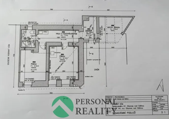 Prodej rodinného domu, Chlumec nad Cidlinou, Čelakovského, 44 m2