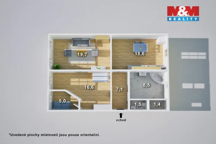Prodej bytu 3+kk, Teplice, Duchcovská, 78 m2