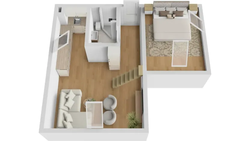 Prodej bytu 2+kk, Uherské Hradiště - Mařatice, 1. máje, 42 m2