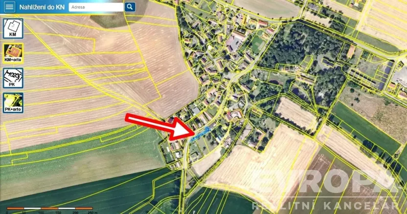 Prodej pozemku pro bydlení, Polní Voděrady, 860 m2