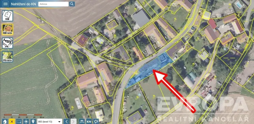 Prodej pozemku pro bydlení, Polní Voděrady, 860 m2