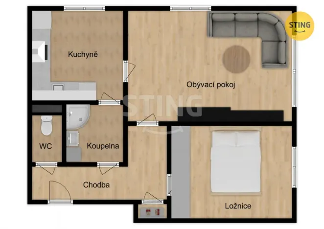 Pronájem bytu 2+1, Ostrava, Nádražní, 52 m2