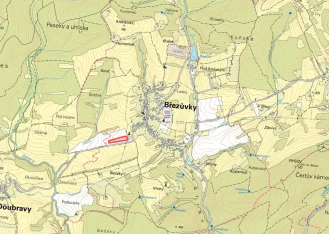 Prodej pole, Březůvky, 12368 m2